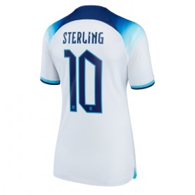 Damen Fußballbekleidung England Raheem Sterling #10 Heimtrikot WM 2022 Kurzarm